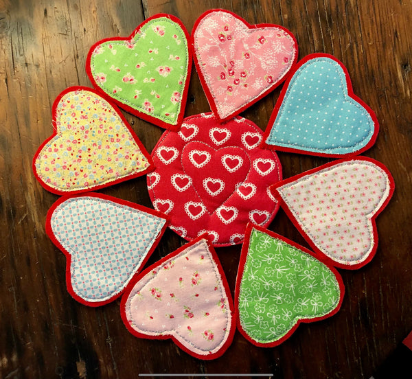 ACRYLIC APPLIQUÉ HEART SEWING CRAFT TEMPLATES