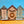 Load image into Gallery viewer, Wooden beach hut painting kit - red, yellow, blue and white