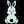 Load image into Gallery viewer, A FUN EASTER BUNNY RABBIT (BENT OR STRAIGHT EAR) ACRYLIC SEWING/CRAFT TEMPLATE from 3"