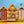 Load image into Gallery viewer, Wooden beach hut painting kit - blue, silver and white