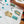 Load image into Gallery viewer, Wooden beach hut painting kit - blue, silver and white