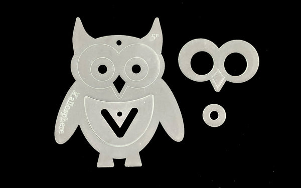 A SET OF FOUR ACRYLIC WOODLAND ANIMAL TEMPLATES