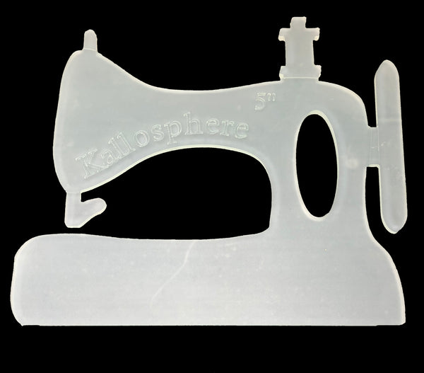 A MODERN SEWING MACHINE ACRYLIC CRAFT TEMPLATE from 3"