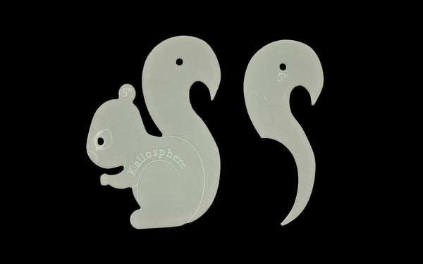 A SET OF FOUR ACRYLIC WOODLAND ANIMAL TEMPLATES