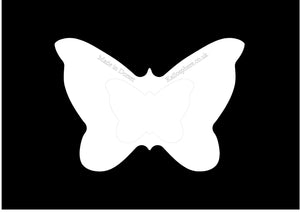 A BUTTERFLY ACRYLIC MACHINE QUILTING TEMPLATE 4MM OR 6MM THICK - LONG ARM