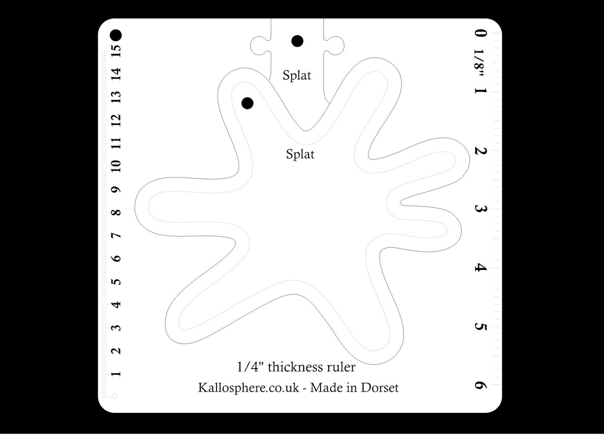 10" Spiral Acrylic Sewing/Craft Template Quilting Kallosphere