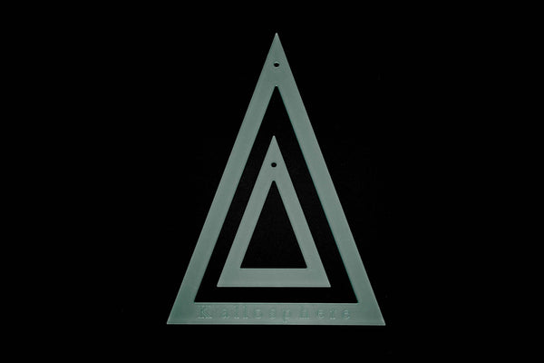FIVE EXTRA LARGE BUNTING TRIANGLE ACRYLIC SEWING/CRAFT TEMPLATE SET