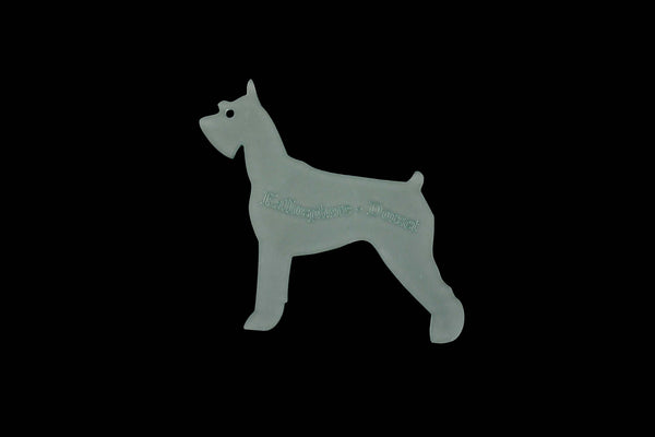 A SCHNAUZER ACRYLIC SEWING/CRAFT TEMPLATE