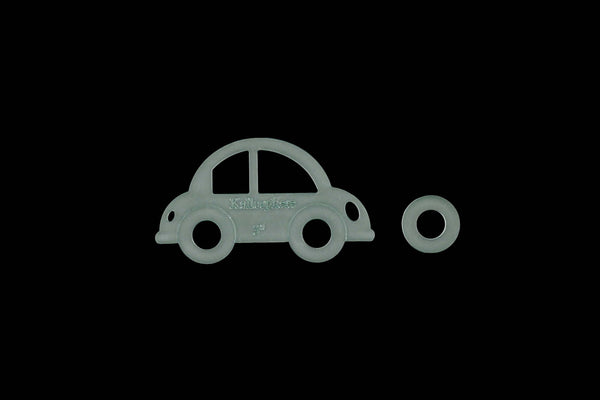 A BUBBLE CAR ACRYLIC SEWING/CRAFT TEMPLATE from 6cm