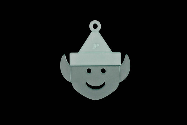 A CHRISTMAS ELF HEAD ACRYLIC SEWING CRAFT STENCIL from 3"