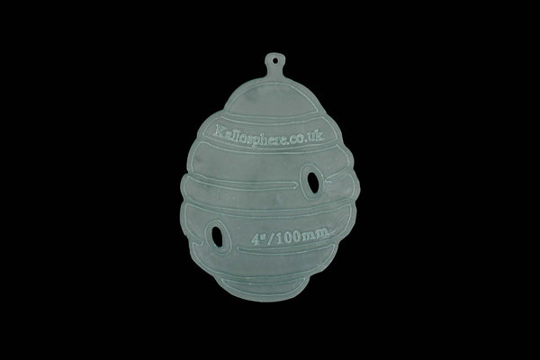 A BEEHIVE ACRYLIC SEWING/CRAFT TEMPLATE from 6cm