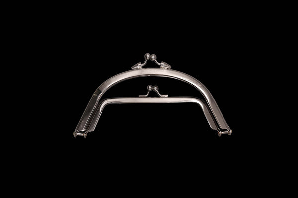 16CM DOUBLE SNAP CLASP FRAME - CHROME