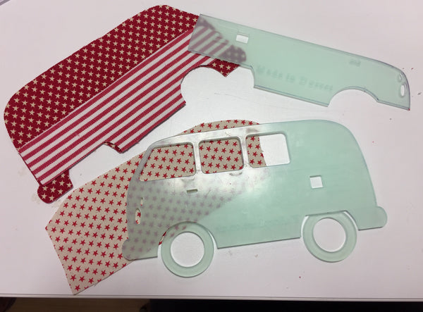 CAMPERVAN SEWING/CRAFT TEMPLATE