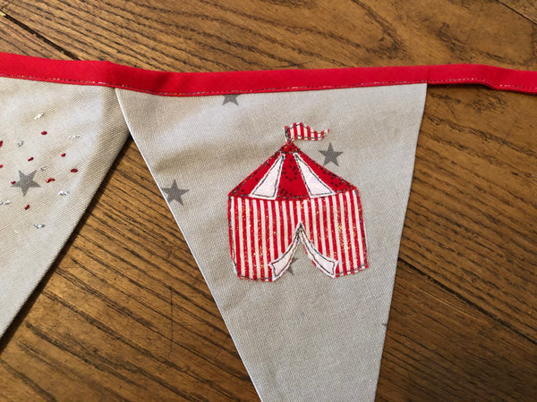 A BIG TOP CIRCUS ACRYLIC SEWING/CRAFT TEMPLATE from 3”