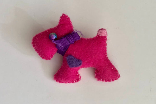 A CARTOON SCOTTY DOG  ACRYLIC SEWING/CRAFT TEMPLATE from 6cm