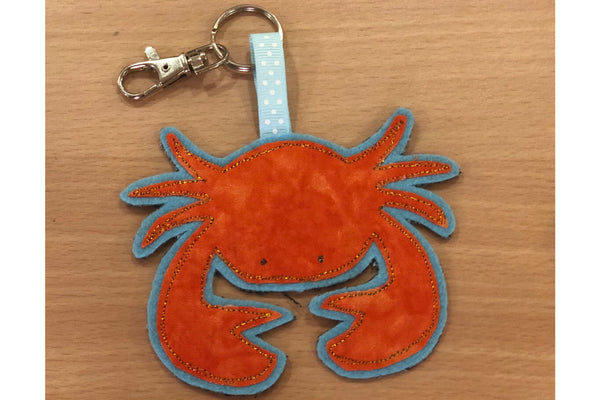 A CRAB  ACRYLIC SEWING/CRAFT TEMPLATE from 6cm