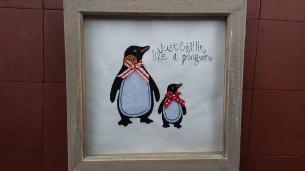 AN ACRYLIC PENGUIN SEWING/CRAFT TEMPLATE