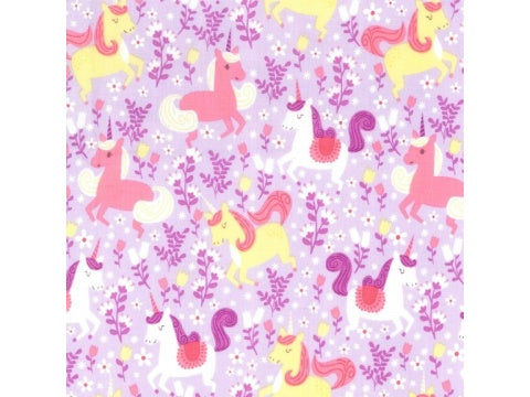 MICHAEL MILLER FABRIC - UNICORN FROLIC - OPAL