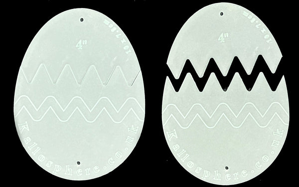 EASTER EGG ACRYLIC TEMPLATE FOR APPLIQUÉ, SEWING, QUILTING, PAPERCRAFT from 3"