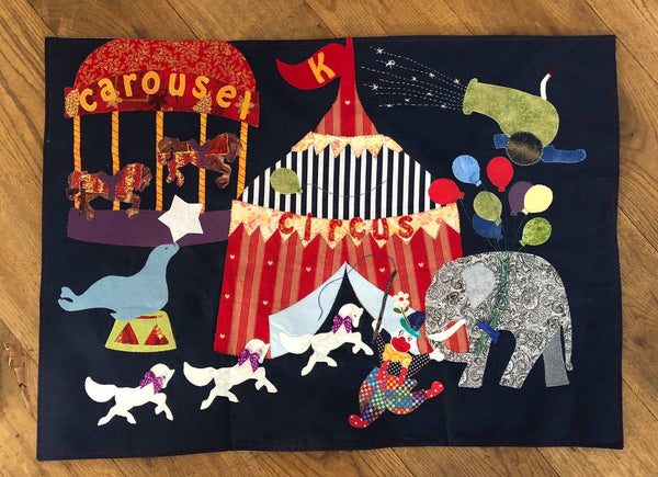 A CIRCUS CANON ACRYLIC SEWING/CRAFT TEMPLATE from 3"