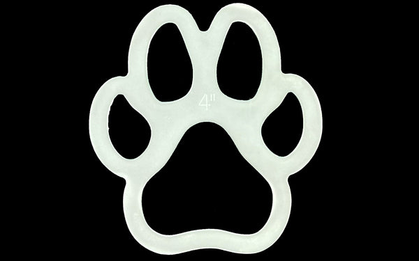 A PAW ACRYLIC SEWING/CRAFT TEMPLATE from 3"