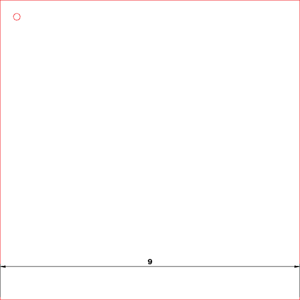 9” SOLID SQUARE QUILTING/ PATCHWORK ACRYLIC TEMPLATE