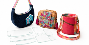 Bag making acrylic templates and accessories