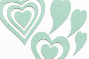 Heart Acrylic Templates
