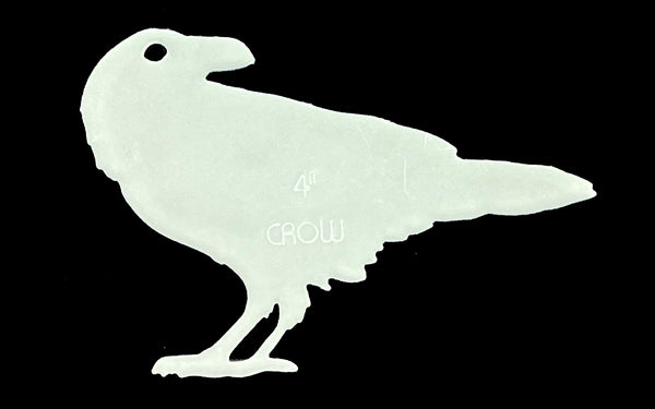 AN ACRYLIC CROW SEWING/CRAFT TEMPLATE from 3”