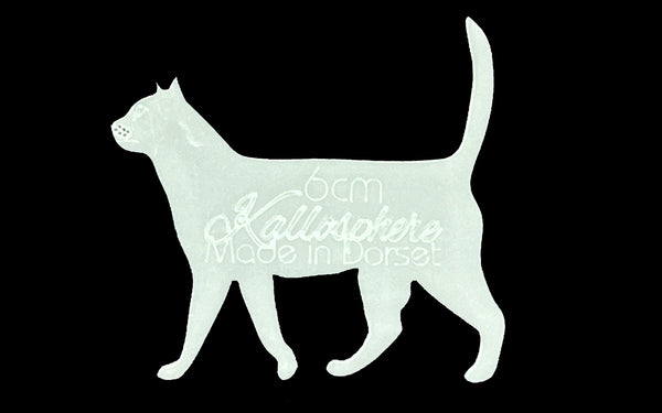 A WALKING CAT ACRYLIC SEWING/CRAFT TEMPLATE from 6cm