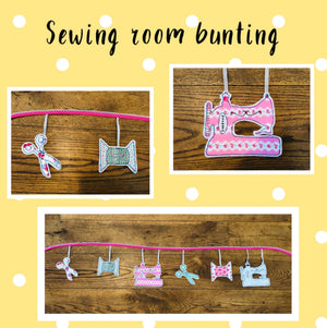 A MODERN SEWING MACHINE ACRYLIC CRAFT TEMPLATE from 3"