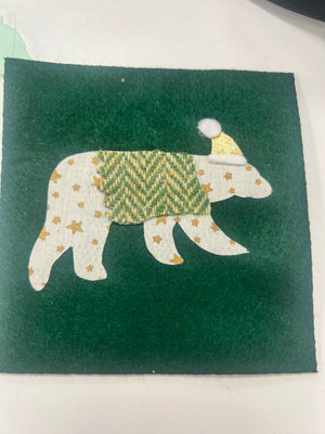 ACRYLIC POLAR BEAR SEWING CRAFT TEMPLATE