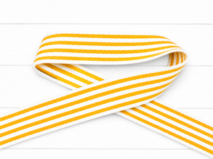 38mm Wide Cotton Blend Webbing - Striped - various colours