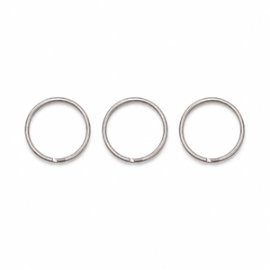 25mm split ring keyrings - CHROME