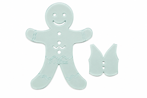 GINGERBREAD MAN WITH WAISTCOAT ACRYLIC SEWING CRAFT TEMPLATE