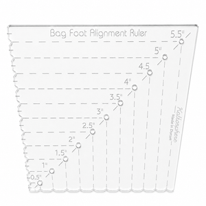 ACRYLIC BAG FOOT PLACEMENT TEMPLATE UP TO 5.5"