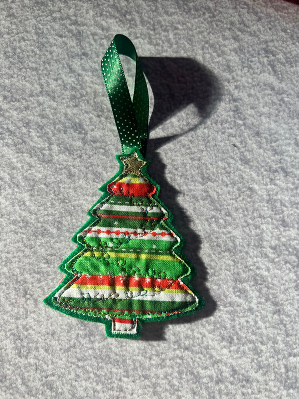 A SET OF ACRYLIC CHRISTMAS TREE SEWING/CRAFT TEMPLATES