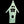 Kallosphere  Narrow Whimsy House frosted acrylic sewing/craft template for quilting, appliqué and other craft projects, showing precise laser-cut edges 