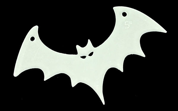 AN ACRYLIC SCARY BAT SEWING/CRAFT TEMPLATE from 3”