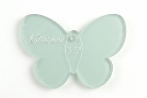 A close up of a butterfly acrylic sewing and craft template 