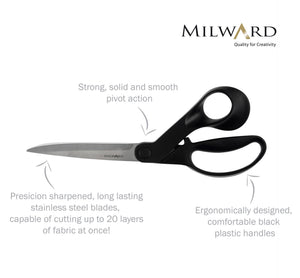 Milward Scissors: Dressmaking Shears: 25cm: Plastic Handle
