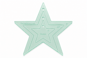 ACRYLIC APPLIQUÉ THREE STAR SEWING CRAFT TEMPLATES