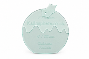 A CHRISTMAS PUDDING ACRYLIC TEMPLATE FOR APPLIQUÉ, SEWING, QUILTING, PAPERCRAFT from 3"