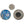 Needle minder components on a white background 
