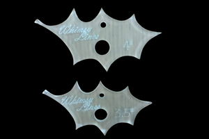 Two acrylic holly leaf sewing craft templates 