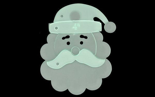 A FANTASTIC SANTA FACE ACRYLIC SEWING CRAFT TEMPLATE from 4"
