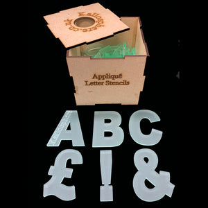 5" ACRYLIC UPPER CASE LETTER TEMPLATES