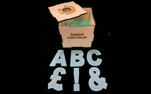 5" ACRYLIC UPPER CASE LETTER TEMPLATES