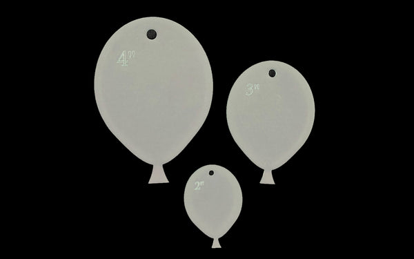 A SET OF BALLOON SEWING/CRAFT TEMPLATES