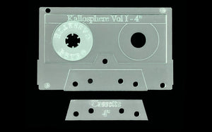 A COMACT CASSETTE ACRYLIC SEWING/CRAFT TEMPLATE from 4"